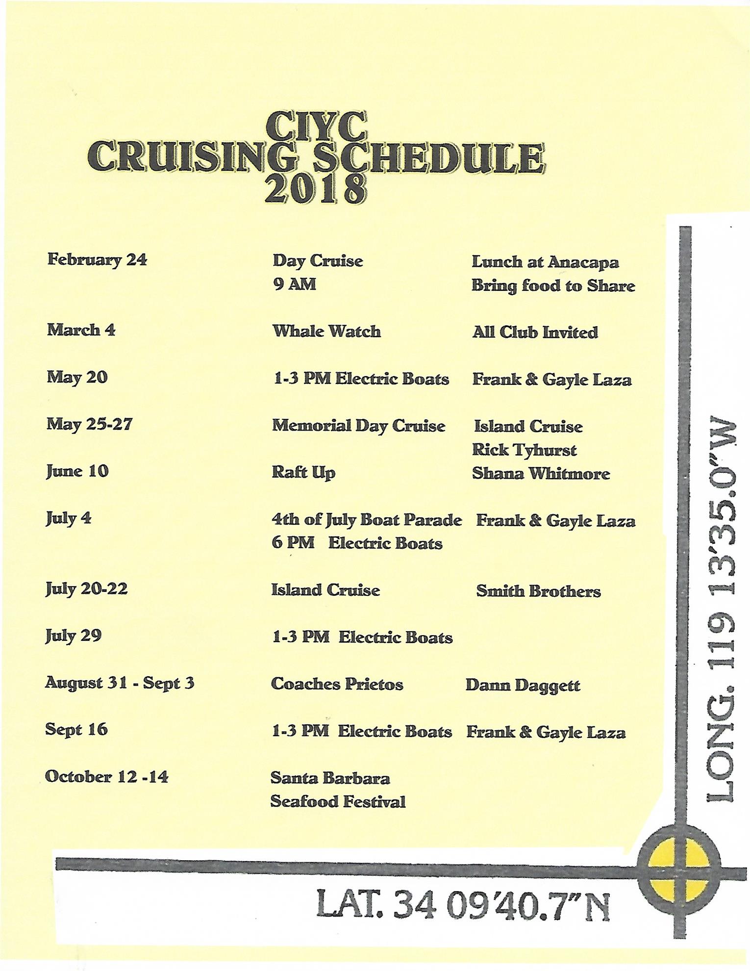 ep yacht club entertainment schedule
